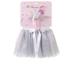 Inca Tutú Plateado Y Cinta Con Corona Lote Accessorio Costume Stile Unico