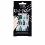 Ardell Nail Addict Unghie Finte In Green Glitter Chrome Glamour Estremo
