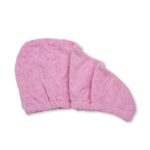 Idc Institute Fast Drying Turban Per Capelli In Cotone Rosa Asciugatura Veloce Garantita