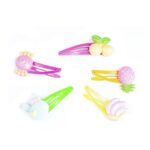 Inca Inca Clips Clip Per Capelli Con Decorazioni Di Frutta Per Bambini Stile Divertente E Colorato
