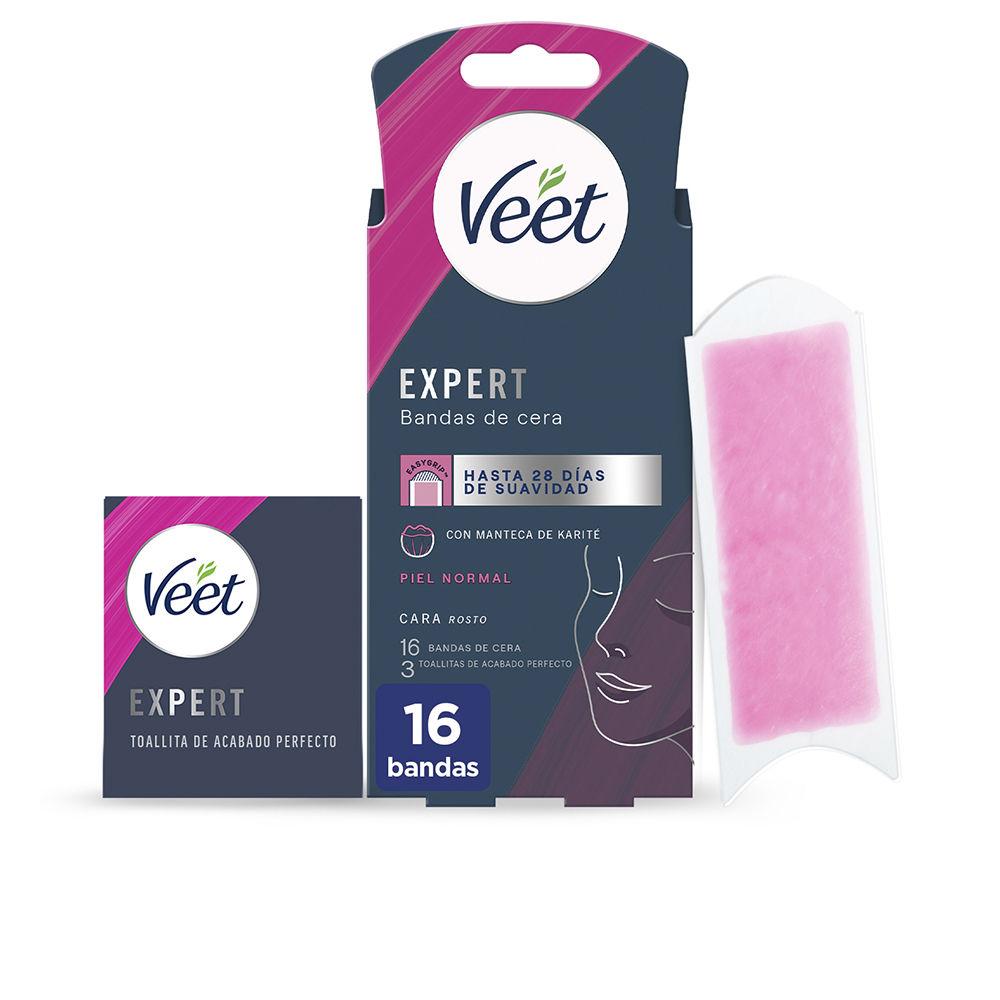 DP187426NE Veet Bandas De Cera Strisce Depilatorie Viso Per Pelle Normale Pelle Liscia 28 Giorni - immagine 1