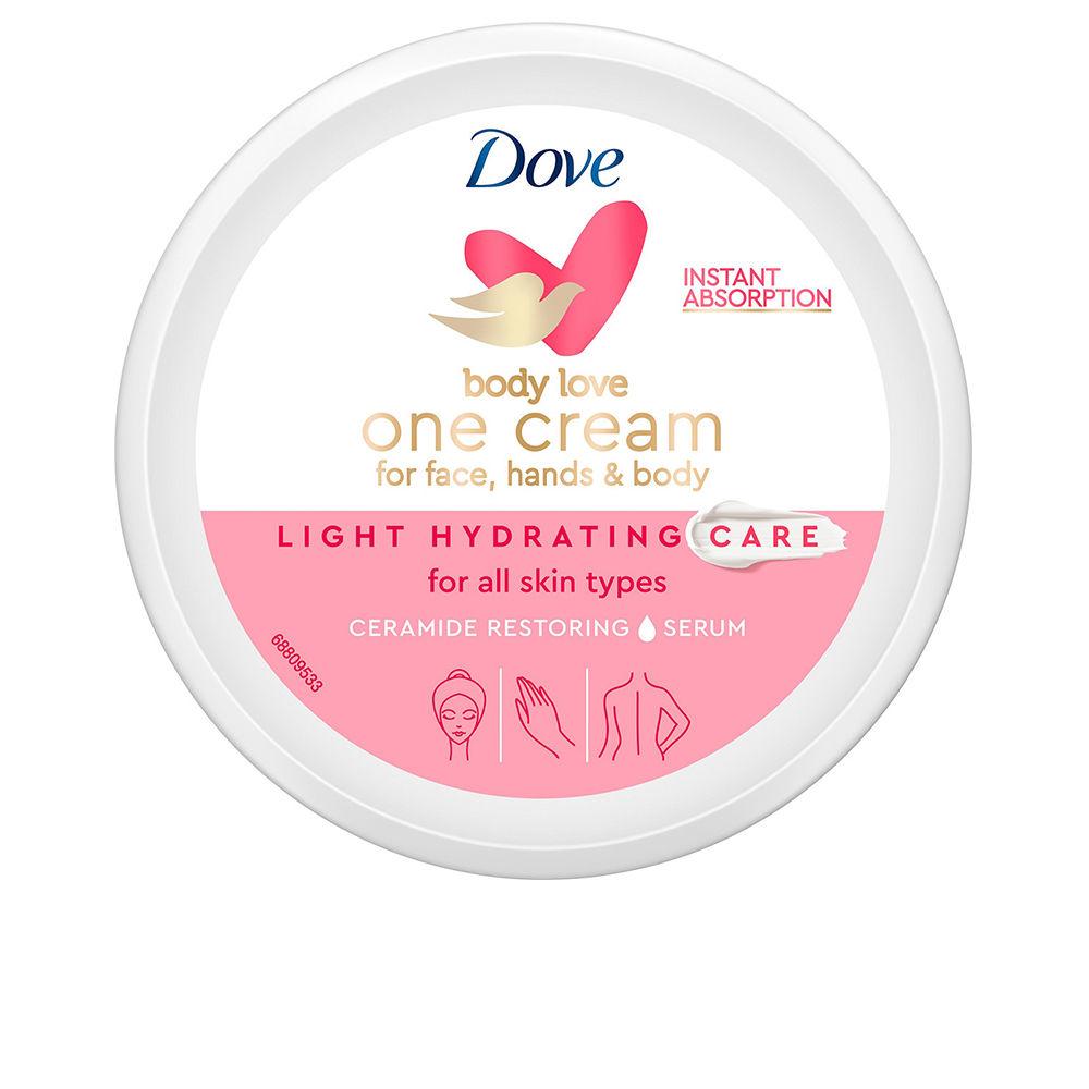 DP190610NE Dove Light Hydrating Cream Crema Idratante Per Viso Corpo Mani Idratazione Duratura - immagine 1
