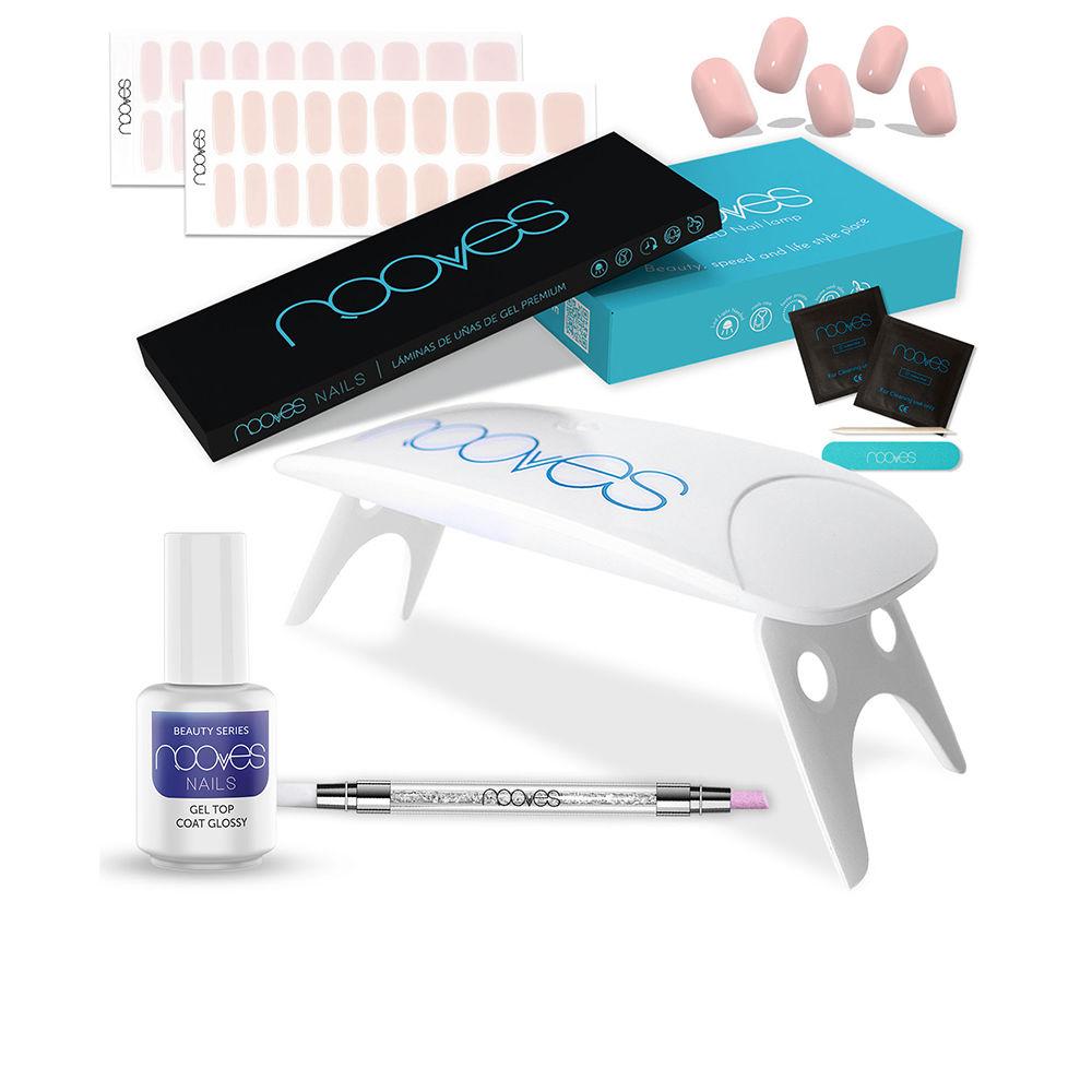 DP197546NE Nooves Láminas De Uñas De Gel Premium Kit Unghie In Gel Essenza Rosa Di Charme - immagine 1
