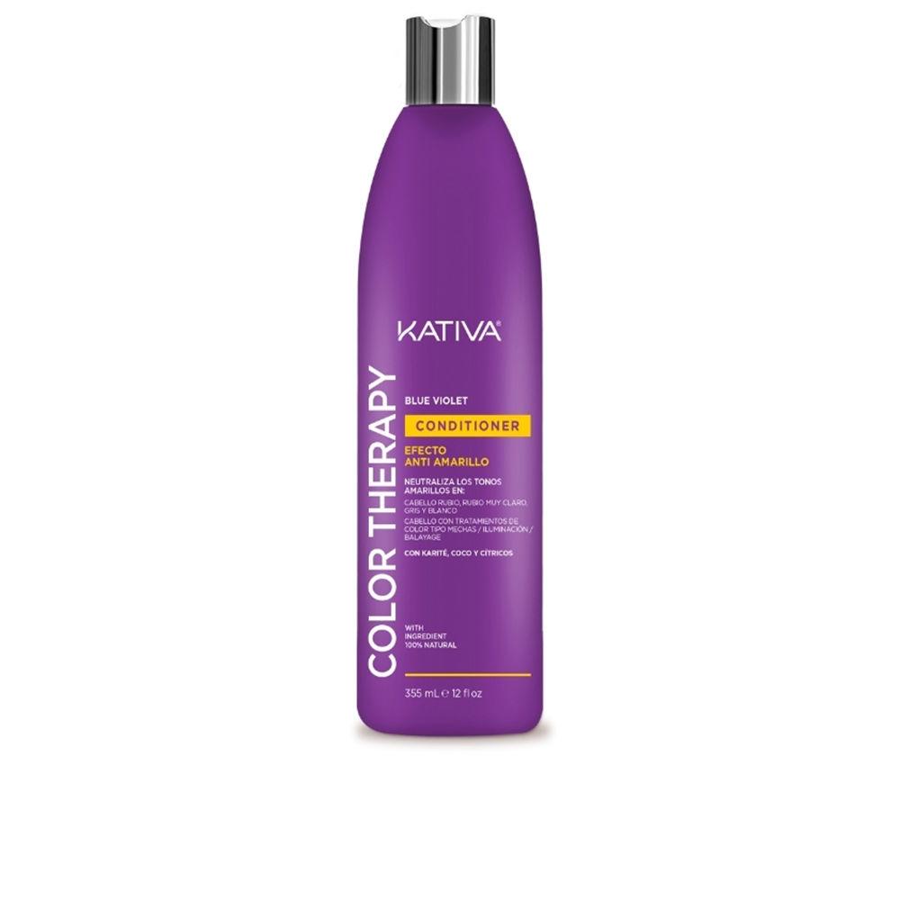 DP213502NE Kativa Kativa Color Therapy Blu Violetto Anti Effetto Giallo Balsamo Per Capelli Capelli Setosi Naturalmente - immagine 1