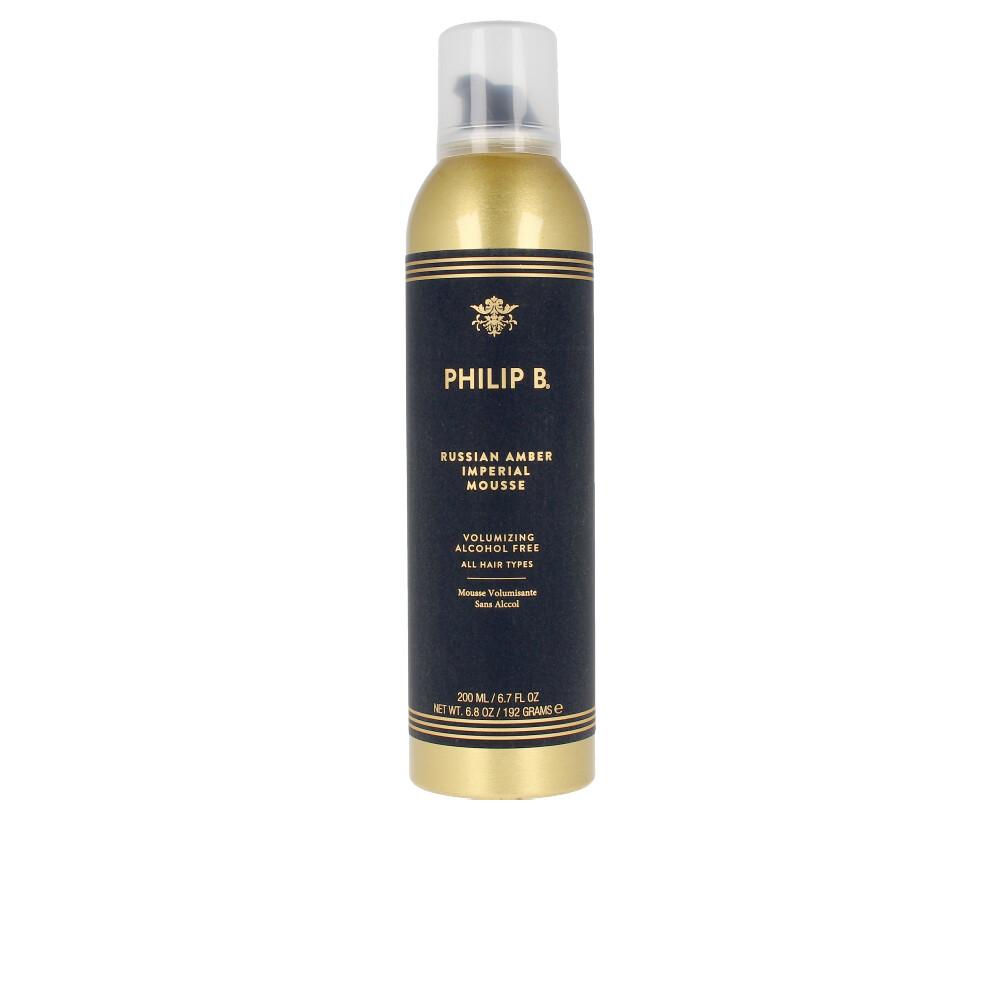 DP69386NE Philip B Russian Amber Mousse Volumizzante Per Capelli Idrata Rinforza Dona Lucentezza - immagine 1